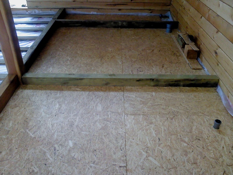 как сделать бетонный пол на деревянном полу