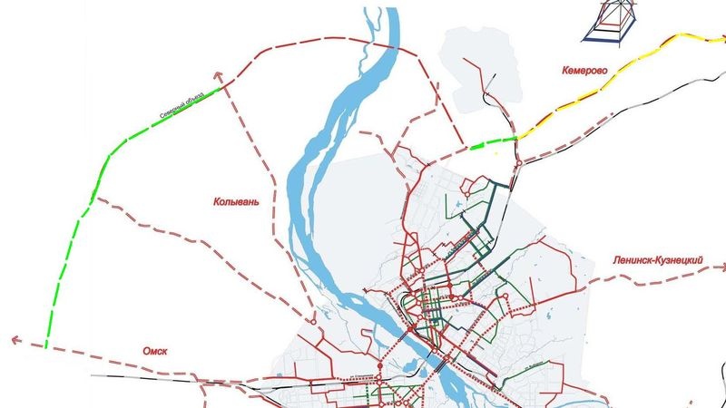 Карта северного обхода омск