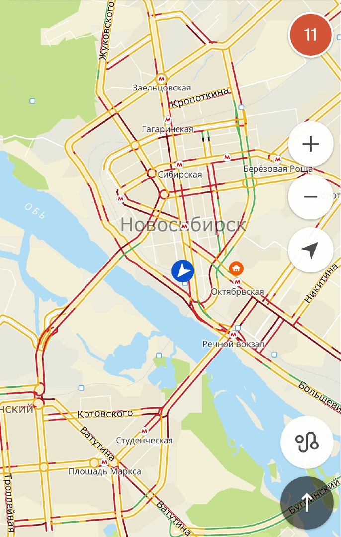 2 гис новосибирск онлайн карта пробки